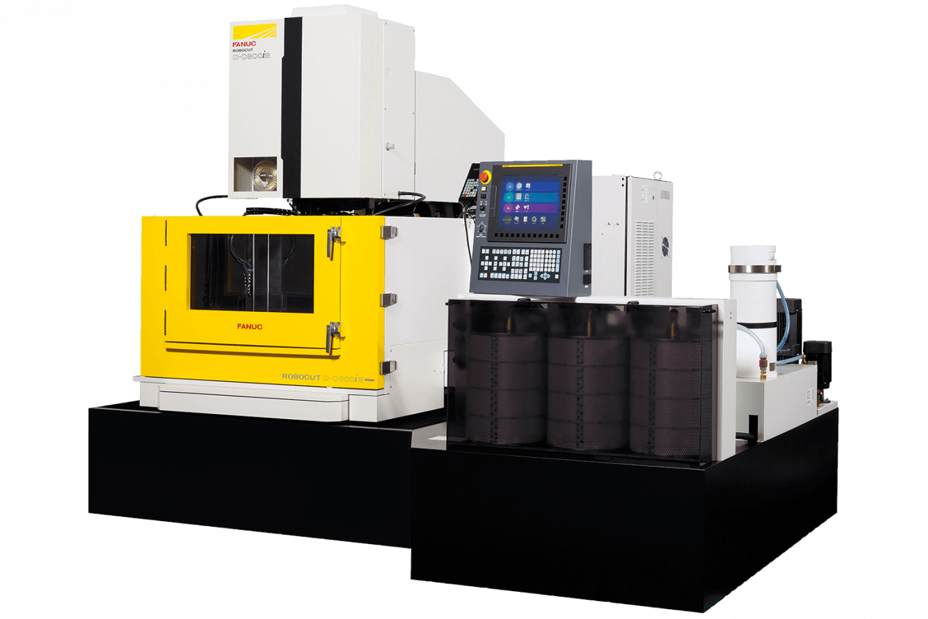 the FANUC RoboCut C800iB wire EDM machine, a cnc machining solution sold by Methods Machine Tools