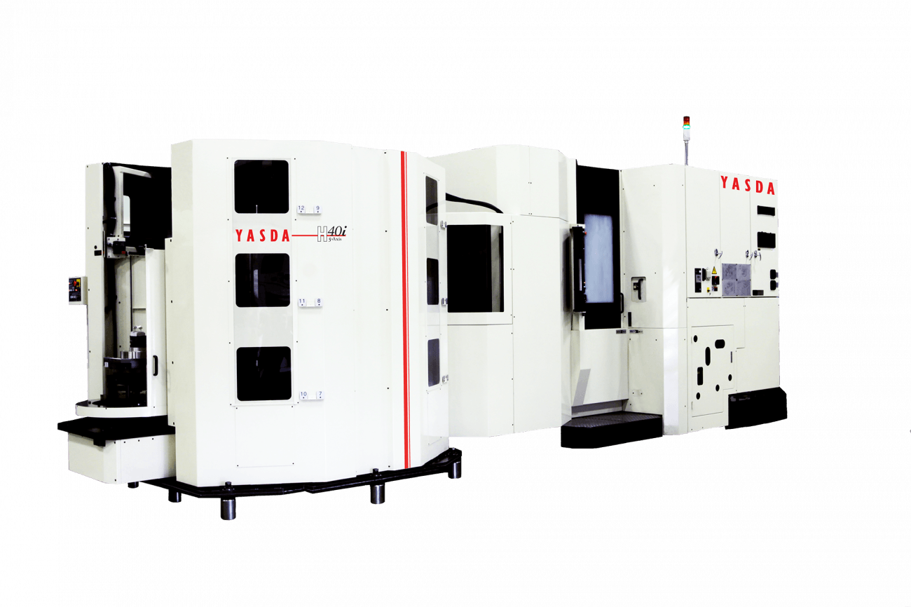 side view of the Yasda H40i machining center