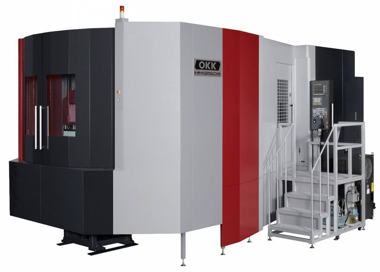 the OKK HM1250S horizontal machining center sold by Methods Machine Tools