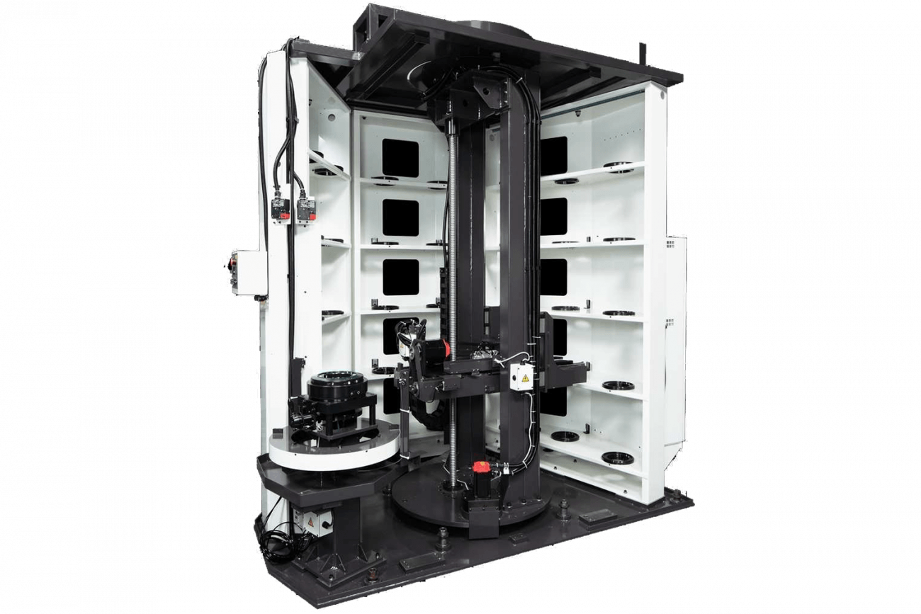 inside view of the Yasda PX30i 5-axis vertical machining center sold by Methods Machine Tools