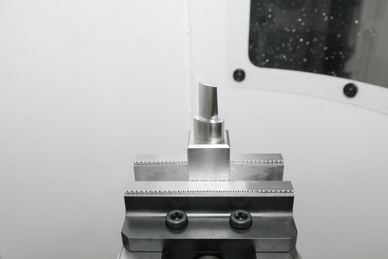 part being manufactured inside the Yasda PX30i machining center sold by Methods Machine Tools