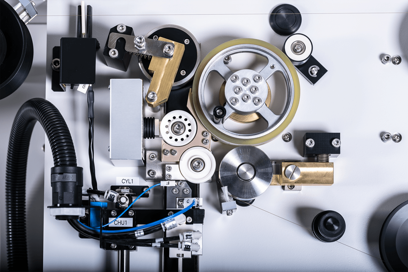 parts inside the FANUC RoboCut C800iB-12 wire EDM machine used for cnc machining