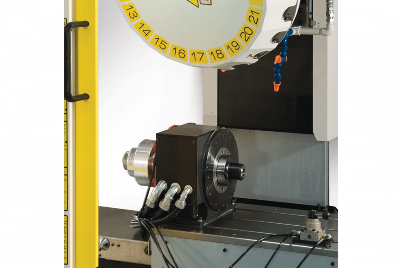 a FANUC Robodrill machining a part