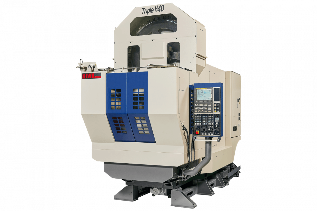 the Kiwa Triple-H405axis horizontal machining center offered by Methods Machine Tools Inc.