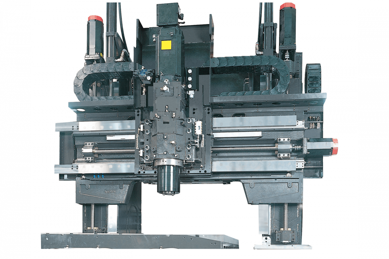 the machinery inside the Yasda YBM Jig Borer used for cnc machining