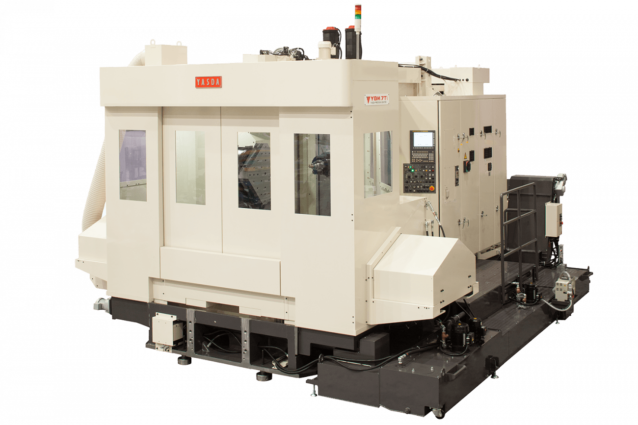 the Yasda YBM 7Ti horizontal CNC machining center