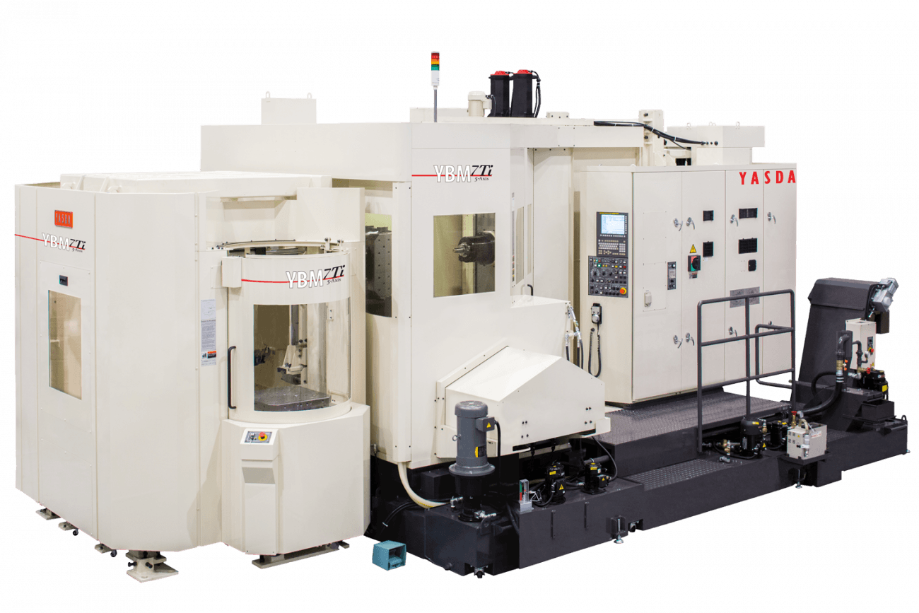 side view of the Yasda YBM 7Ti horizontal machining center